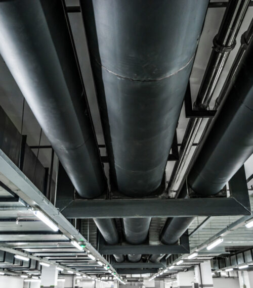 silver pipeline system in crude oil factory